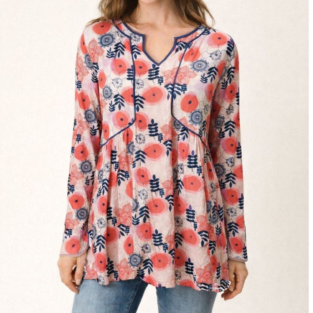 Matilda Jane Make Believe Mistletoe Magic Blouse Size Small